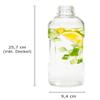 Trendglas Jena BLUE OCEAN Drinking Bottle, 1.0 L, Purple Cap (330224) view 2