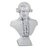 Isideco Small Wolfgang Amadeus Mozart Bust, White, Polyresin, 12.5 x 9 x 4.5 cm view 1