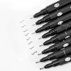 Fineliner Drawing Pens, 0.05–0.8 mm, Waterproof Pigment Ink, Black, 10-Pack view 1