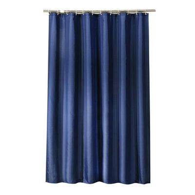 GUOCU Dark Blue Polyester Shower Curtain, 200 x 180 cm