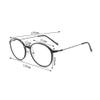 JRP Reading Glasses, Ultra-Light Round Frame, Blue-Light and UV Protection, Red, +4.0 view 2