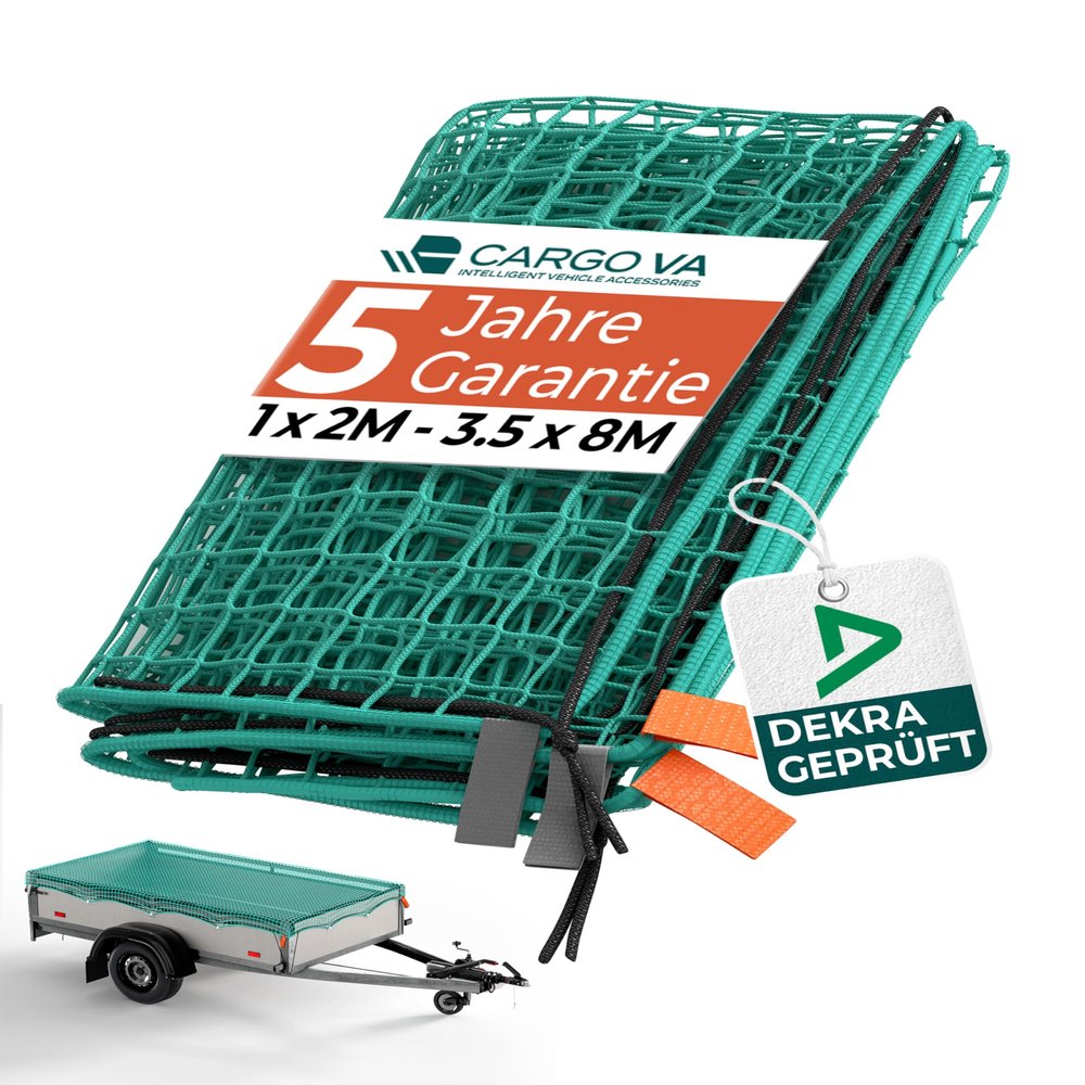CargoVA Smart Trailer Cargo Net 1.5 x 2.2 m [DEKRA Tested]