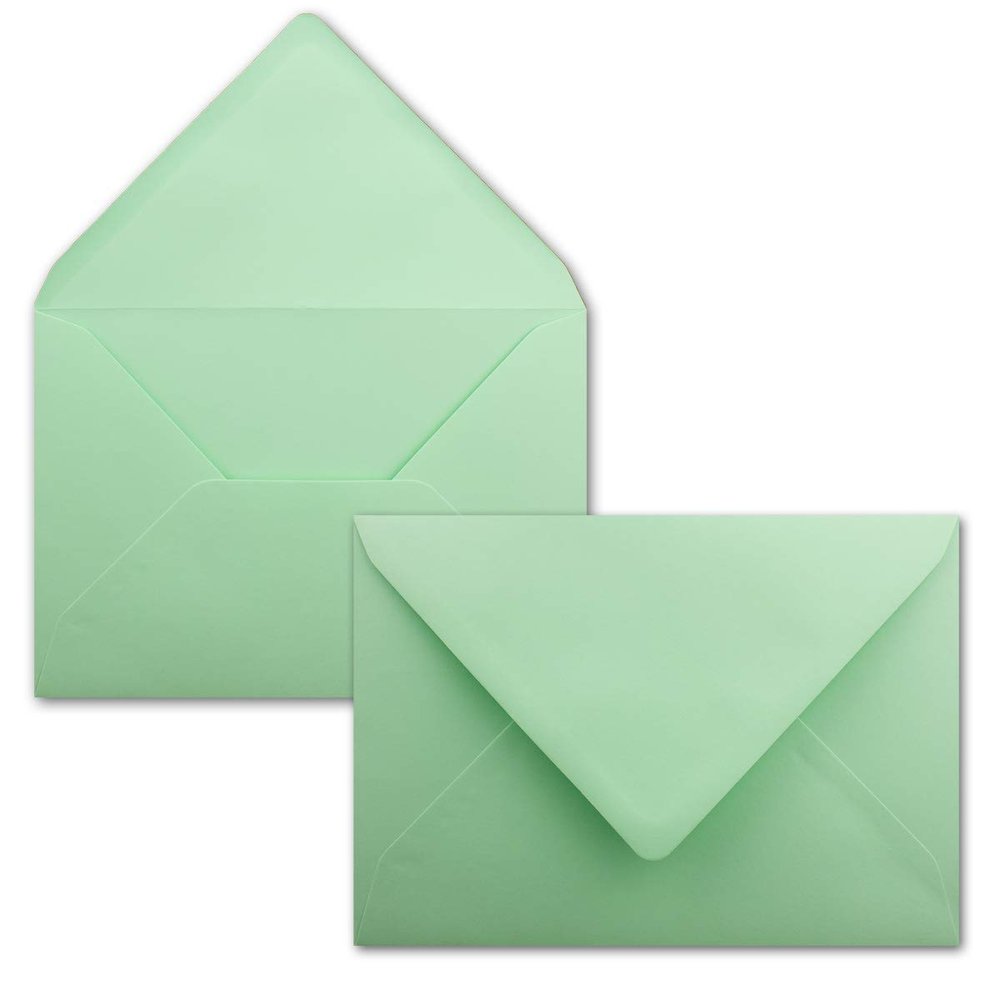 Mint Green DIN C5 Envelopes, 700 Pack, Gummed, No Window