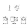 10 Retaining Rings for 10–14 mm Shafts, 9 mm Groove, DIN 6799 E-Clip view 2
