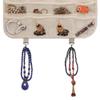 BB Brotrade Hanging Jewelry Organizer, 32 Compartments, Beige view 3