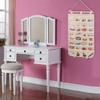 BB Brotrade Hanging Jewelry Organizer, 32 Compartments, Beige view 4