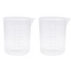 Sscon Transparent Plastic Measuring Cups, 1,000 mL, 2-Pack view 1