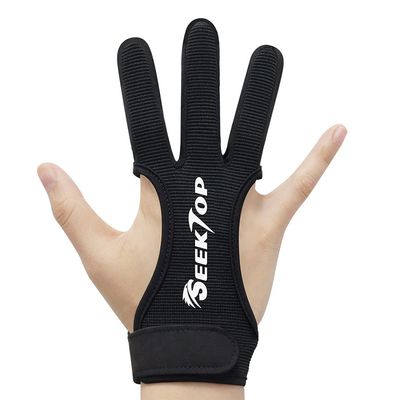 Seektop Traditional Archery Glove, 3-Finger Protection, XL