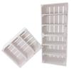 3x Vintage Furniture, 24 White Kitchen Shelves with 3 Compartments, Horizontal, 50 x 40 x 30 cm view 1