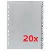 Herlitz 10843522 A–Z Tab Dividers, 21 x 29.7 cm, PP, Euro-Hole Punched, Pack of 20 view 2