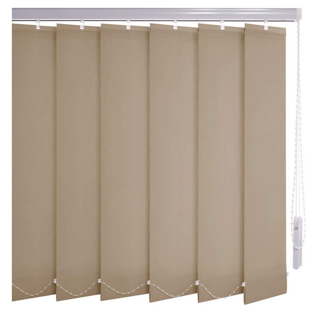Sun protection-HH Made-to-Measure Vertical Blind, Beige, Light-Transmitting, 455 x 200 cm