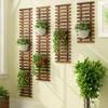 Wooden Plant Stand and Wall-Mounted Flower Pot Holder view 4