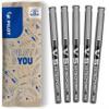 Pilot Hi-Tecpoint V5 Liquid Ink Rollerball Pens, Fine 0.5 mm Tip, 5-Pack, Black, Document-Proof view 1