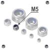 200 Self-Locking Nuts M5, Stainless Steel A2 VA V2A, DIN 985 Hex Nuts view 2