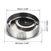 Sourcing Map 4-Piece Zinc Alloy Desk Cable Grommet, 2-1/8 in, Silver view 2