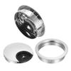Sourcing Map 4-Piece Zinc Alloy Desk Cable Grommet, 2-1/8 in, Silver view 3