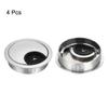 Sourcing Map 4-Piece Zinc Alloy Desk Cable Grommet, 2-1/8 in, Silver view 4
