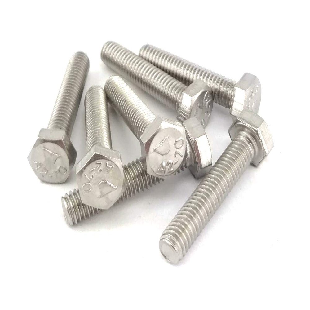 Hexagon Bolts DIN 933 Stainless Steel A2 (M6x50) x5