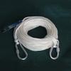 MU Wear-Resistant Safety Braided Rope, Fine-Braided Nylon, 4 mm Diameter, for Caving Outreach Training, White, 20 m view 2