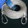 MU Wear-Resistant Safety Braided Rope, Fine-Braided Nylon, 4 mm Diameter, for Caving Outreach Training, White, 20 m view 4