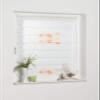 K-home Denia No-Drill Double Roller Blind, Orange, 105 x 150 cm (W x L), Floral Design view 2