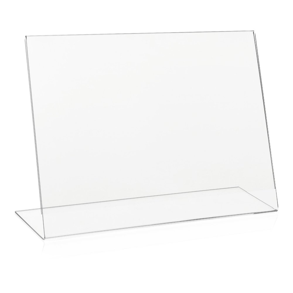 5x VITAdisplays L-Holder DIN A4 Landscape, Genuine PLEXIGLAS