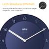 Braun Classic Radio-Controlled Wall Clock, CET/GMT+1, Blue, 20 cm, BC06BL-DCF view 2