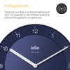 Braun Classic Radio-Controlled Wall Clock, CET/GMT+1, Blue, 20 cm, BC06BL-DCF view 3