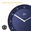 Braun Classic Radio-Controlled Wall Clock, CET/GMT+1, Blue, 20 cm, BC06BL-DCF view 4