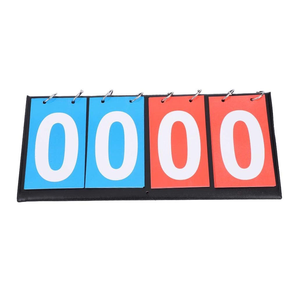 Portable Sports Scoreboard, 2–4-Digit Red and Blue Display