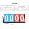 Portable Sports Scoreboard, 2–4-Digit Red and Blue Display view 2