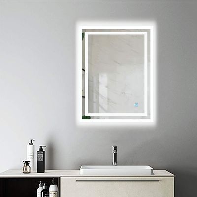 Aica Sanitär LED Wall Mirror, 50 × 70 cm, Touch, Anti-Fog, Cool White