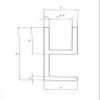 Anodized Aluminum Angle Profile 20 x 10 x 9 x 1.5 mm, 2,000 mm view 2