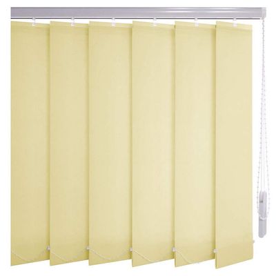 Sonnenschutz-HH Custom Vertical Blind, Light Yellow-Cream, 455 x 65 cm