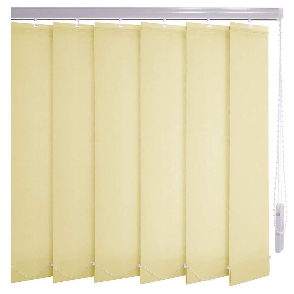 Sonnenschutz-HH Custom Vertical Blind, Light Yellow-Cream, 455 x 65 cm