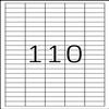 TopStick 8727 Universal Labels, 11,000 White Labels, 38.1 x 12.7 mm, 110 per A4 Sheet view 2