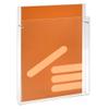 Zeigis DIN A4 Wall-Mounted Acrylic Brochure Holder, 23 mm Deep, Transparent view 2
