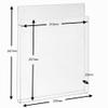 Zeigis DIN A4 Wall-Mounted Acrylic Brochure Holder, 23 mm Deep, Transparent view 4