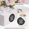 24 “For the Hangover After” Stickers, Black Chalkboard-Style Hearts view 2