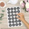 24 “For the Hangover After” Stickers, Black Chalkboard-Style Hearts view 4