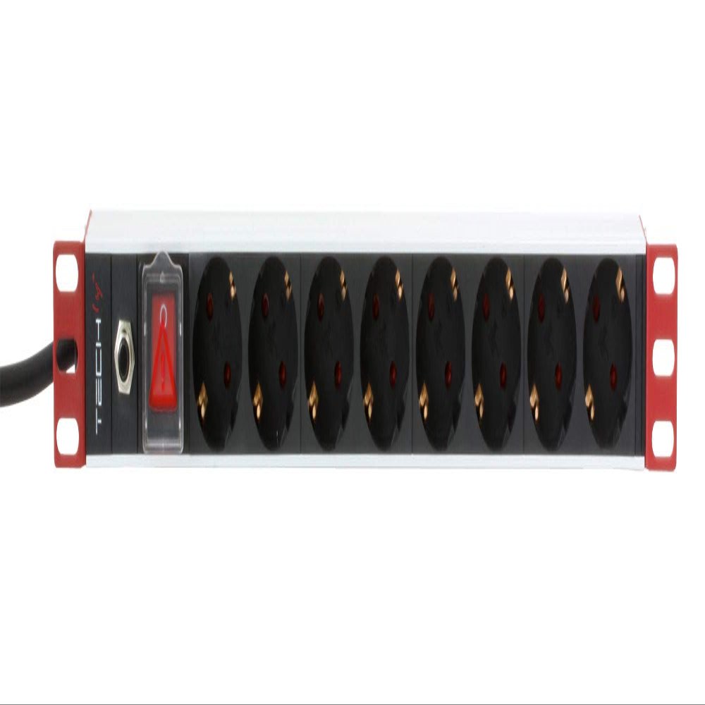 Techly I-Case STRIP-61UDIT Rack Power Strip