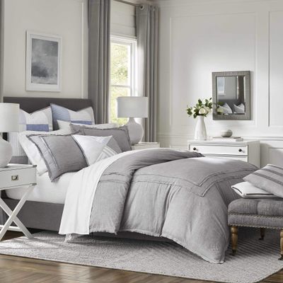 Southern Tide Home Bayview Comforter Set, Twin, Gray