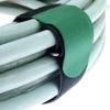 10x 500 mm x 50 mm Reusable Dark Green Hook-and-Loop Cable Ties with Metal Eyelet view 3