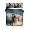 FANSU 3-Piece 3D Horse-Printed Microfiber Duvet Cover Set view 1