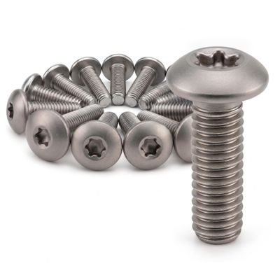 PROTECH 25x M12x40 ISO 7380 Button Head Screws, Stainless Steel A2/V2A, Torx TX55, Full Thread