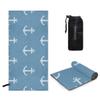 MONTOJ Anchor on Blue Background Utopia Premium Bath and Pool Towel view 1