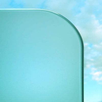 BE GLASS: Custom-Cut 10 mm Tempered Satinato Frosted Glass with Rounded Corners