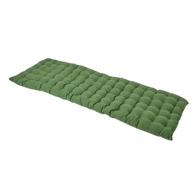 Homescapes 3-Seater Bench Cushion, Olive Green, 143 x 48 cm