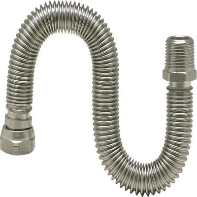 Extendable Stainless Steel Corrugated Solar Pipe, DN20 3/4 in, 200–410 mm
