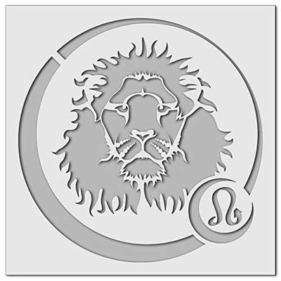 Leo Zodiac Wall Stencil (21 x 21 cm)